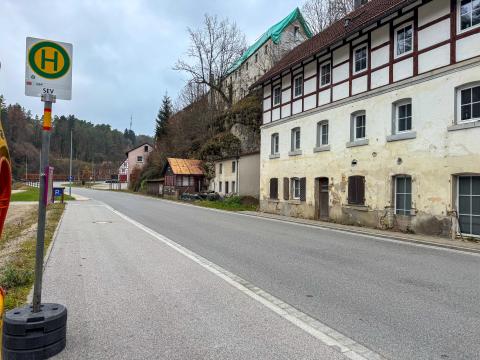 Haltestelle Ersatzverkehr in Velden